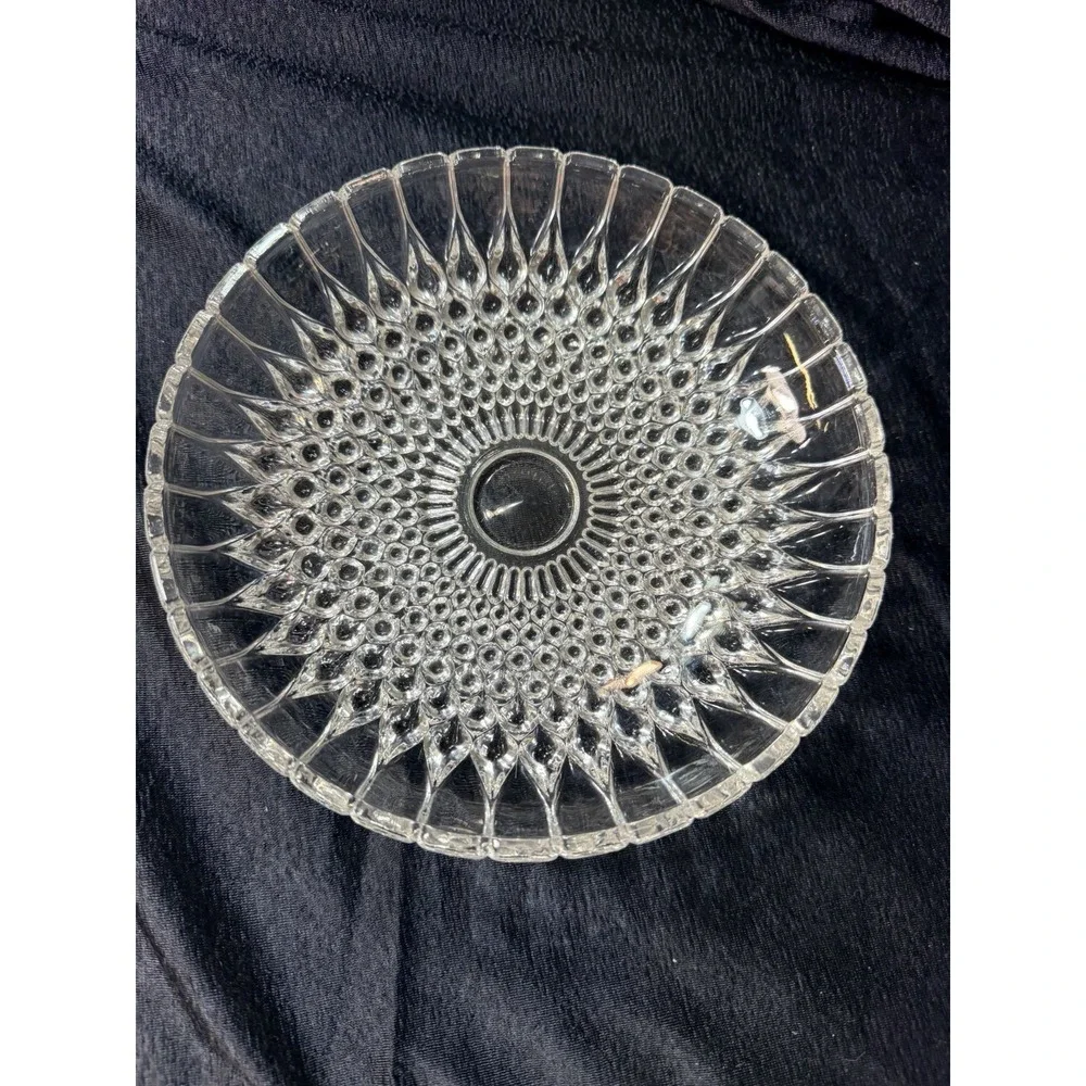 Vintage Clear Glass Hobnail 7 Inch Dish Bowl‎ Candy (2820)